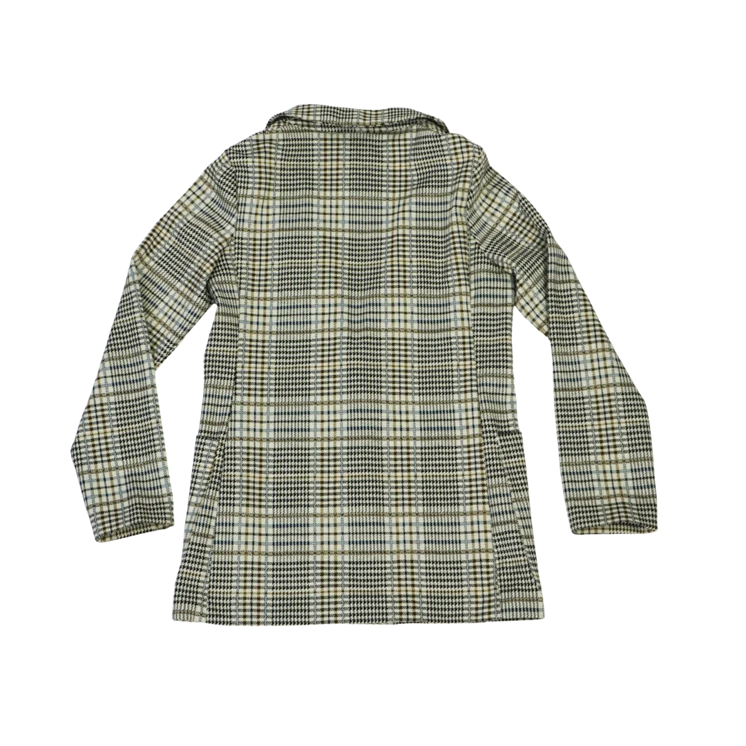 Blazer Zara de Corte Recto con Estampado de Cuadros — foto 2