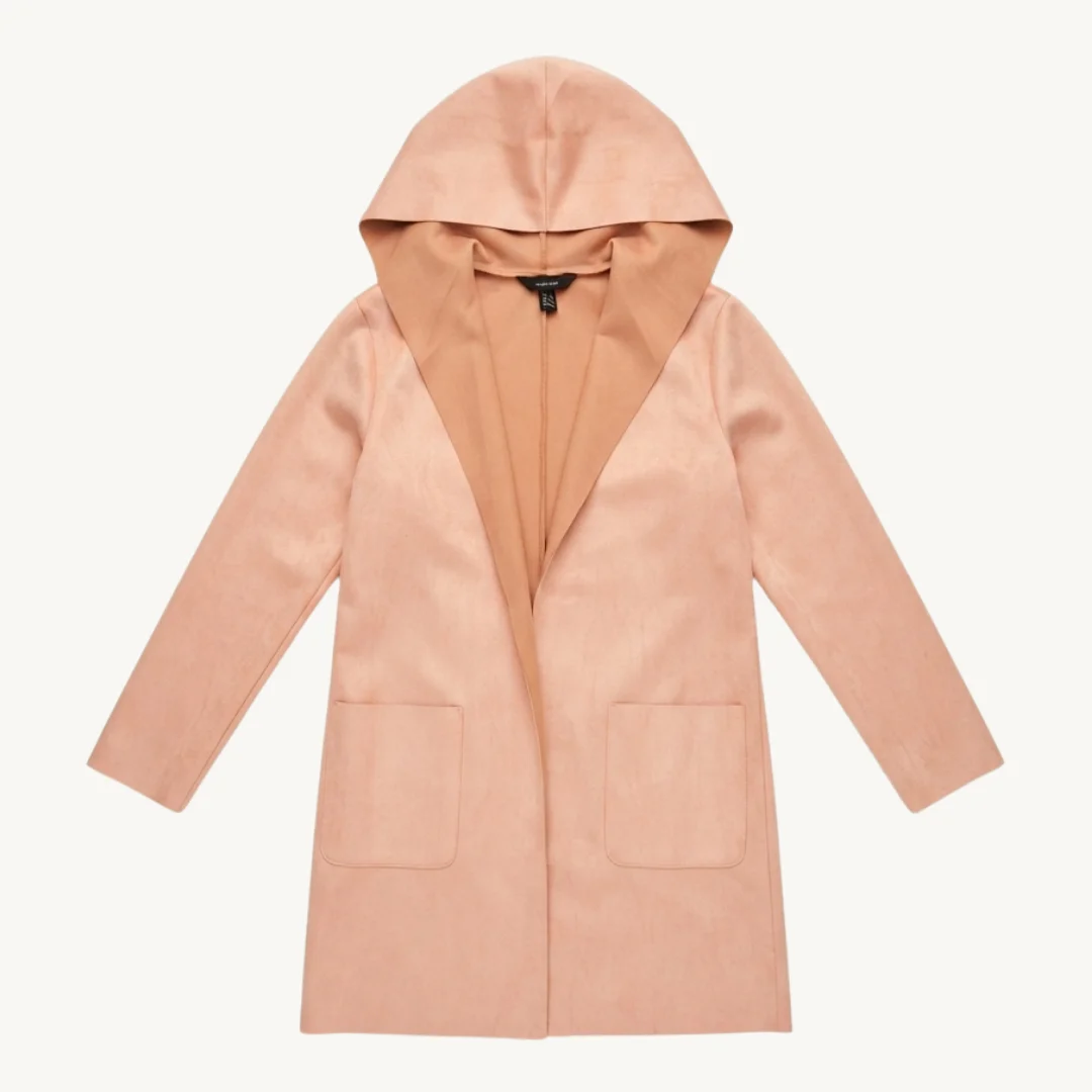 Abrigo Liviano Zara Rosa Pastel