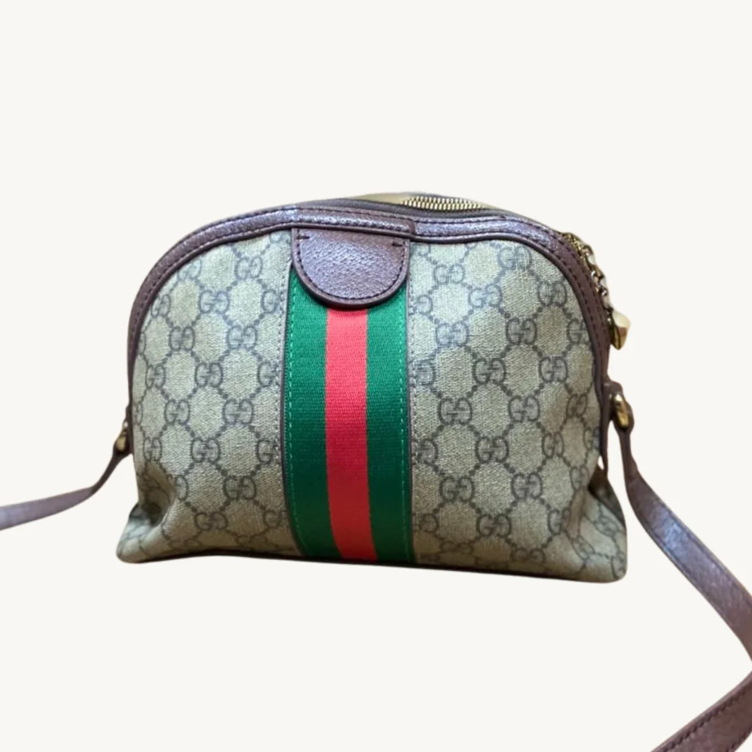 Bolso de Hombro Gucci Ophidia GG Medium con Tribanda Web