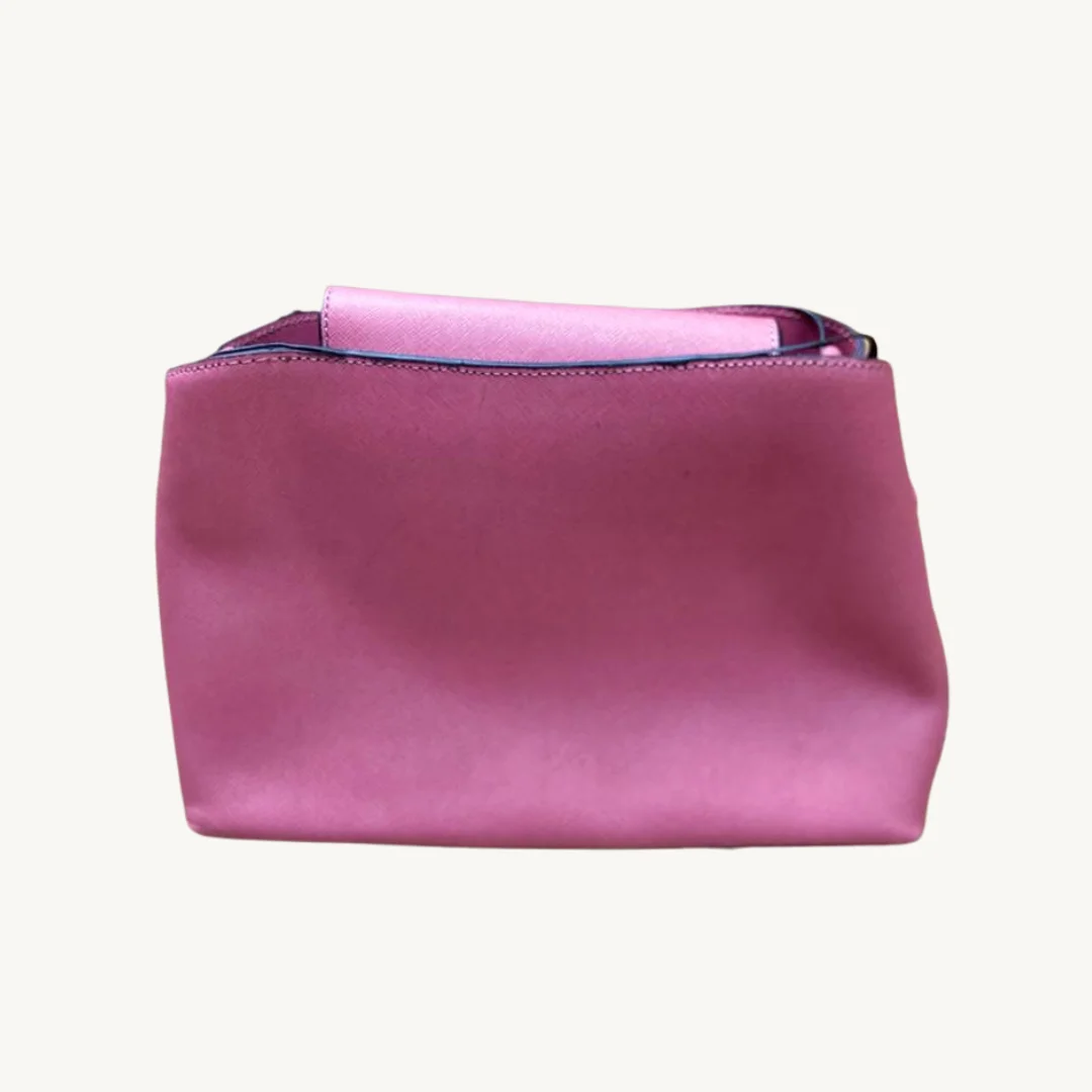 Bolso Satchel Michael Kors Selma Medium en Piel Saffiano Rosa — foto 2