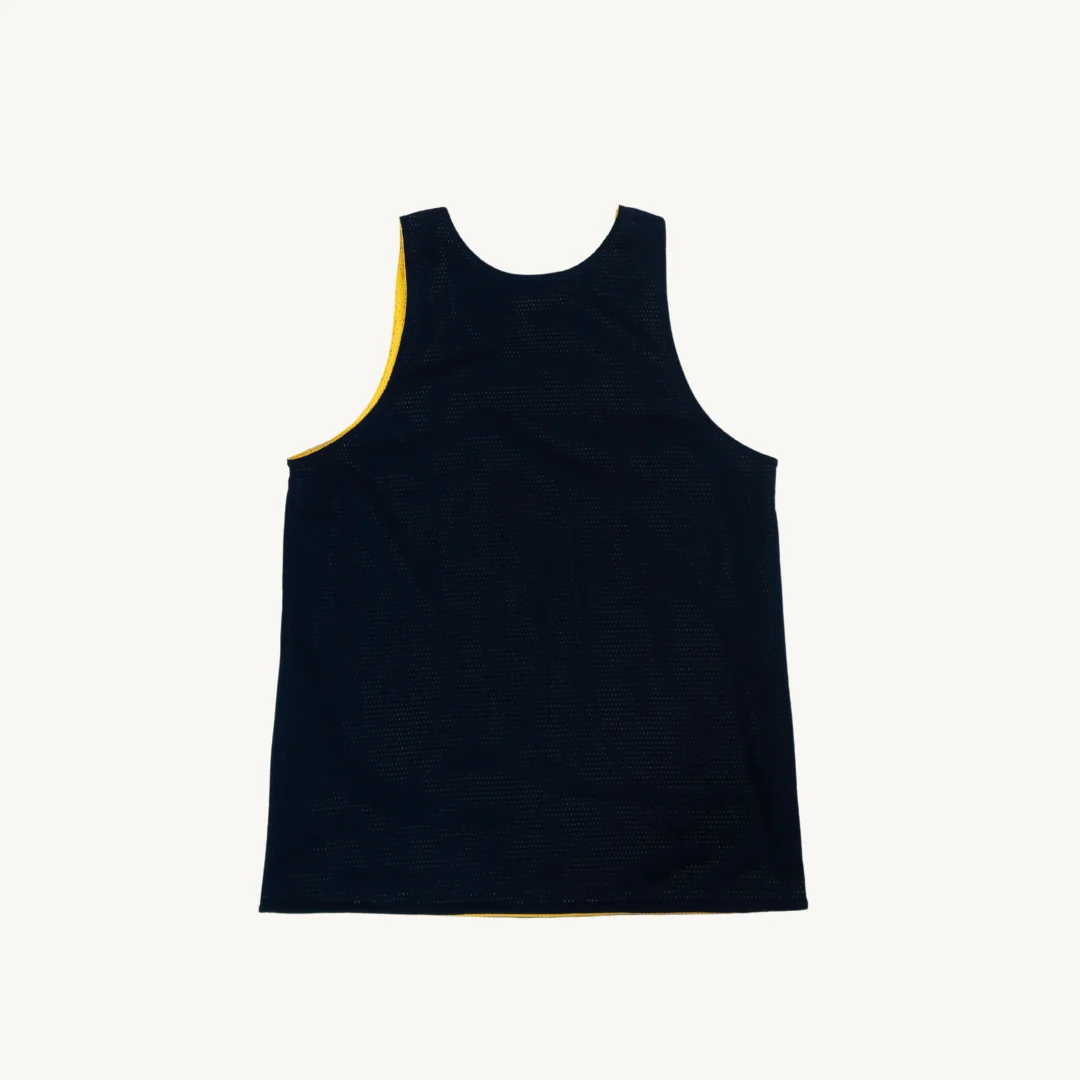 Camiseta de Basquetbol Adidas Worldwide Hoops Reversible Azul Marino Amarillo — foto 2