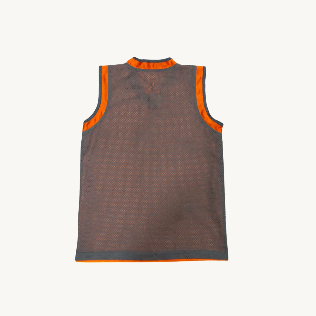 Camiseta de Basquetbol Jordan Reversible Gris Naranja — foto 2