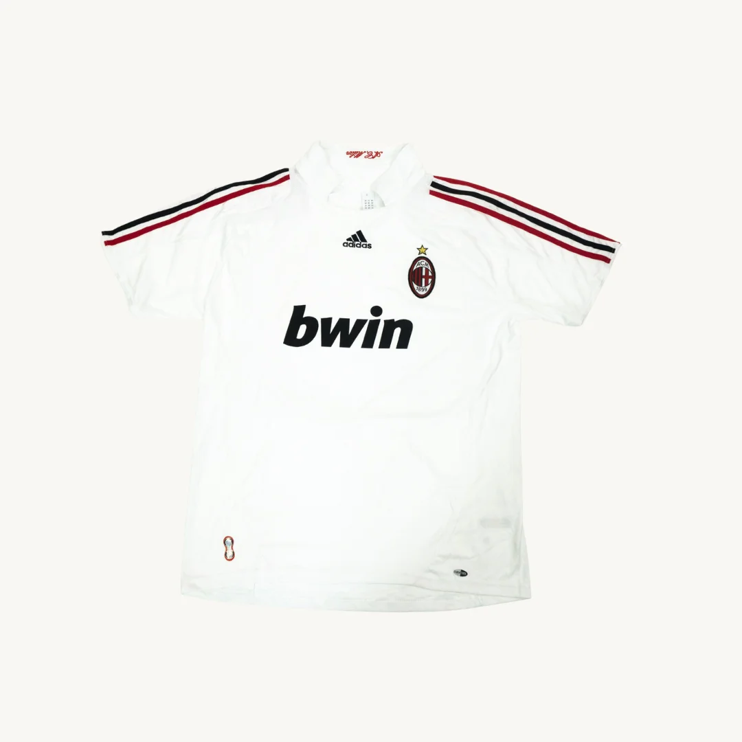 Camiseta de Futbol AC Milan Visitante Bwin Adidas Blanca
