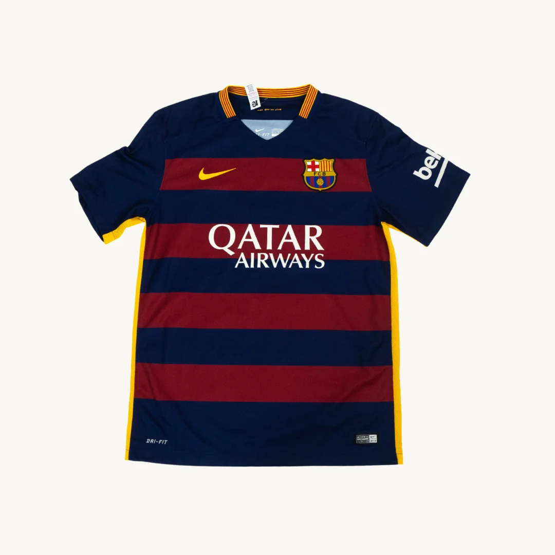 Camiseta de Futbol Barcelona Lionel Messi 10 Nike Azulgrana Horizontal