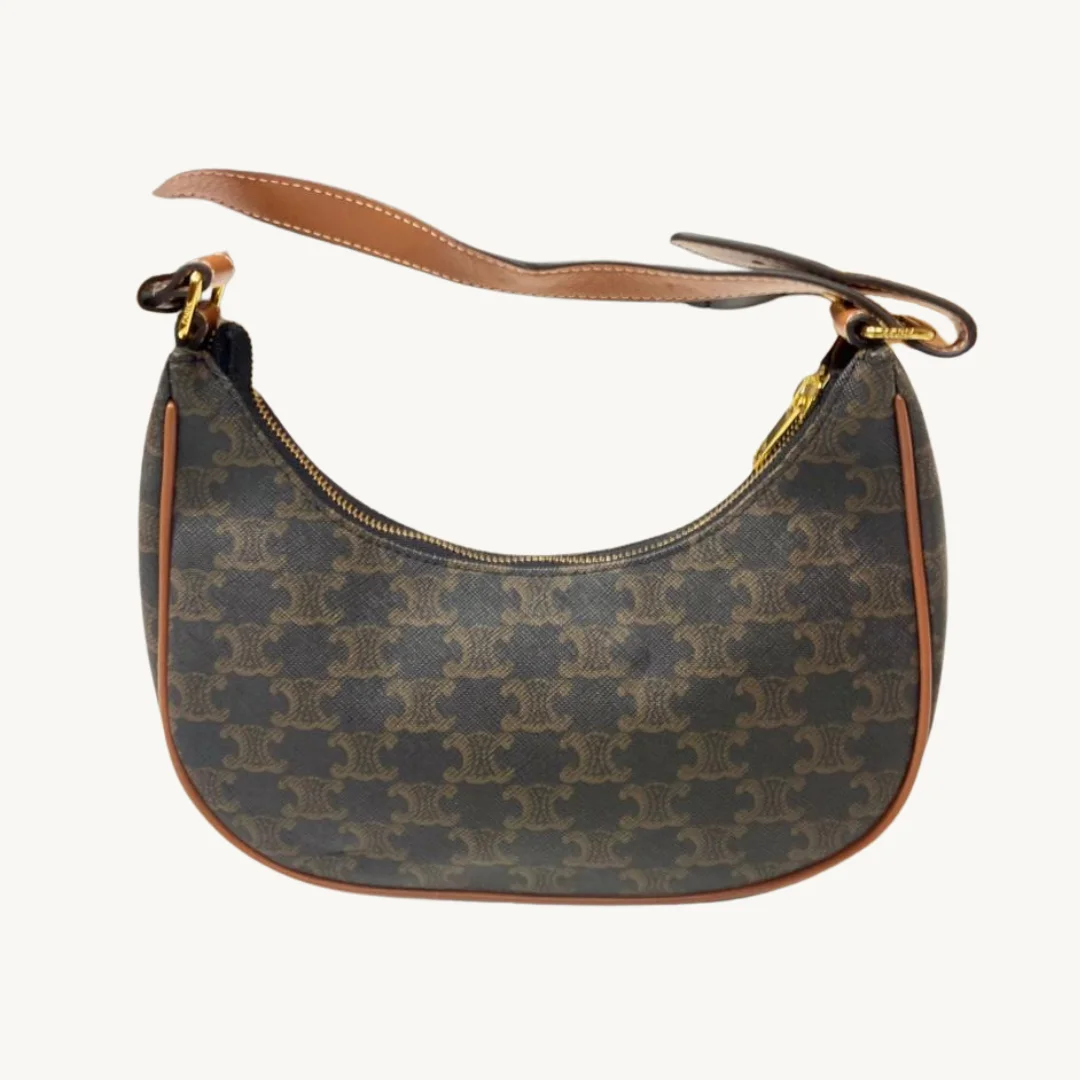Celine Ava Bag Triomphe Canvas Tan