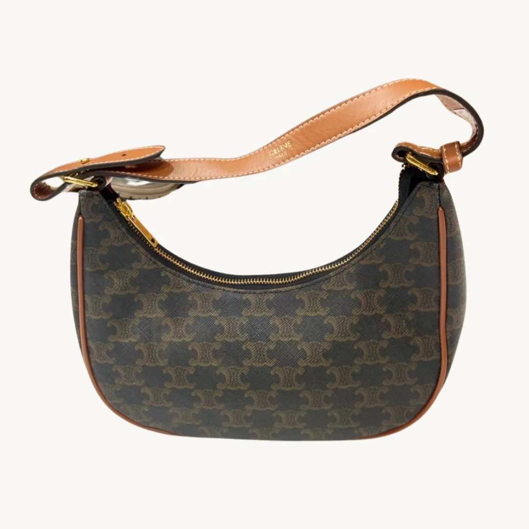 Celine Ava Bag Triomphe Canvas Tan