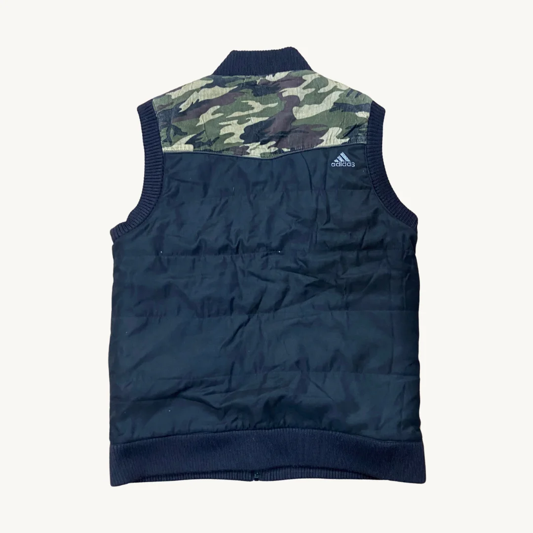 Chaleco Acolchado Adidas Originals "Camo-Mix" - Negro y Camuflaje Militar