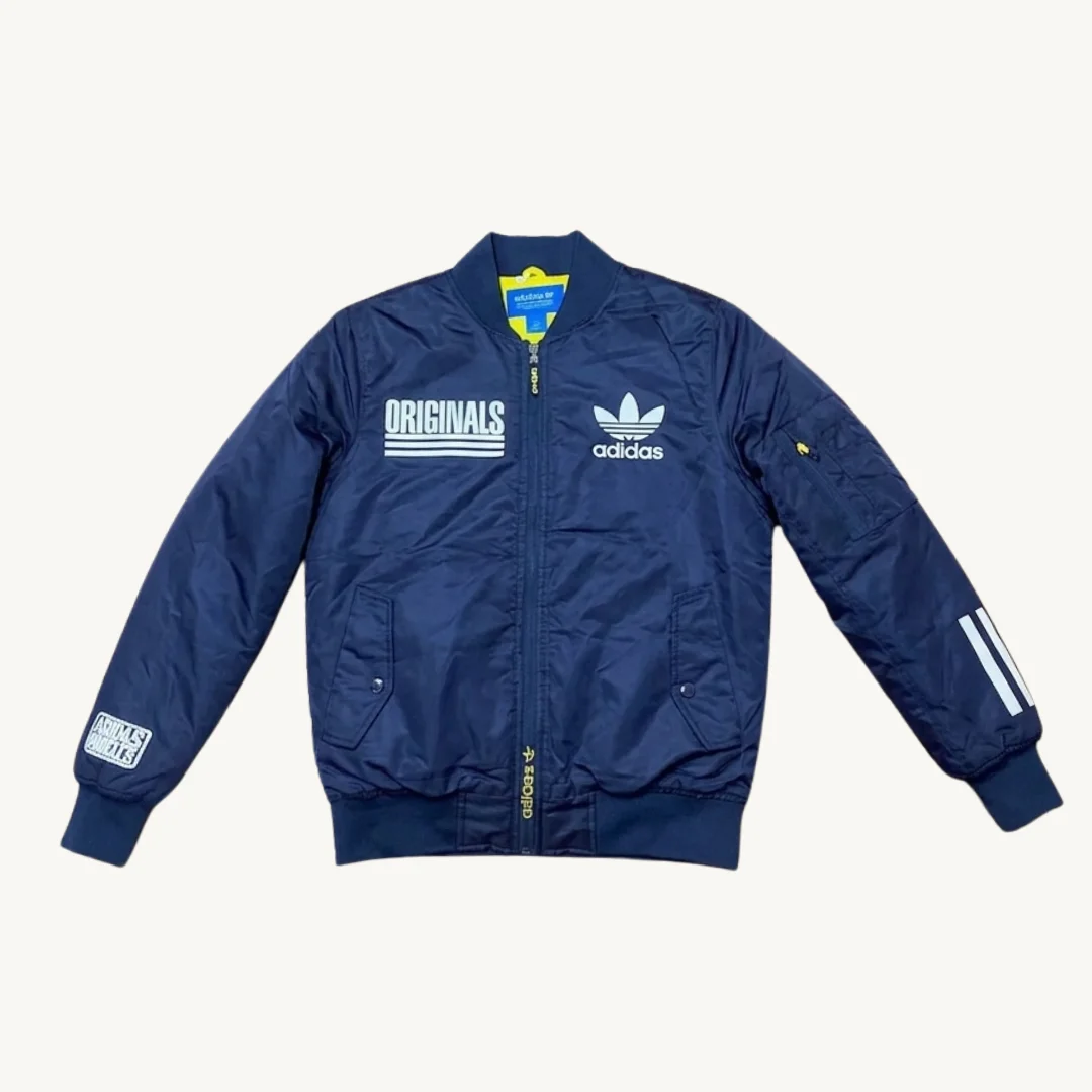 Chaqueta Bomber Adidas Originals Multi-Logo - Azul Marino / Reversible Style