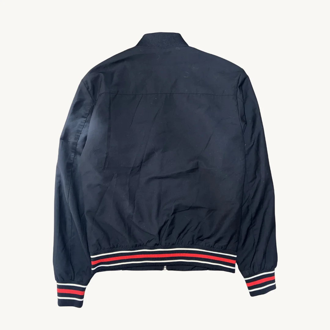 Chaqueta Bomber Zara - Negro con Detalles en Contraste