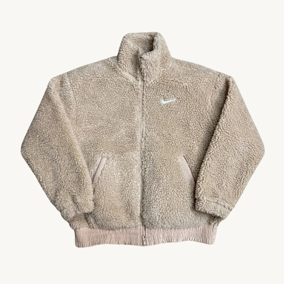 Polerón de Polar Nike Sherpa - Blanco Crema