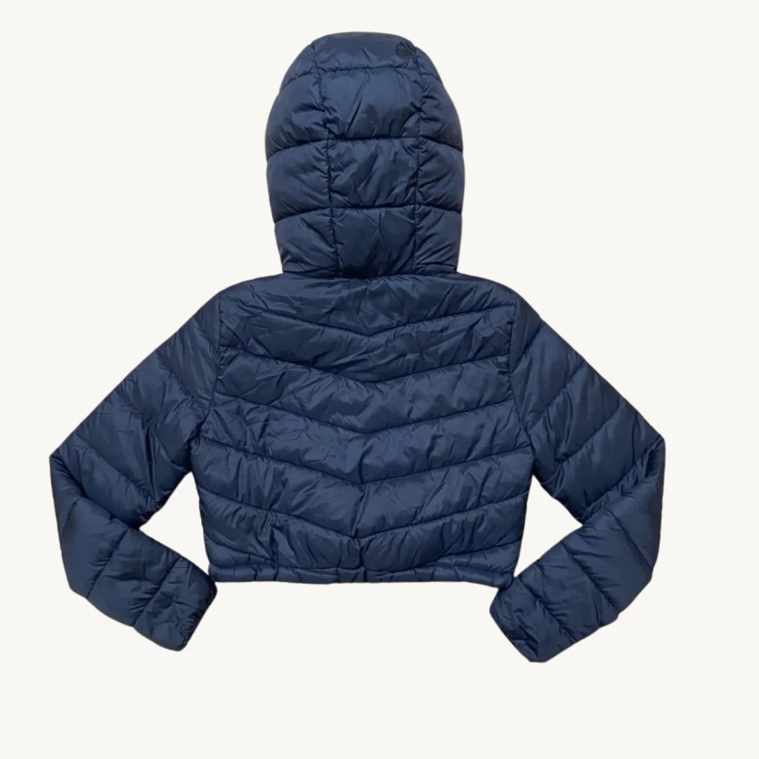 Chaqueta Puffer Cropped con Capucha