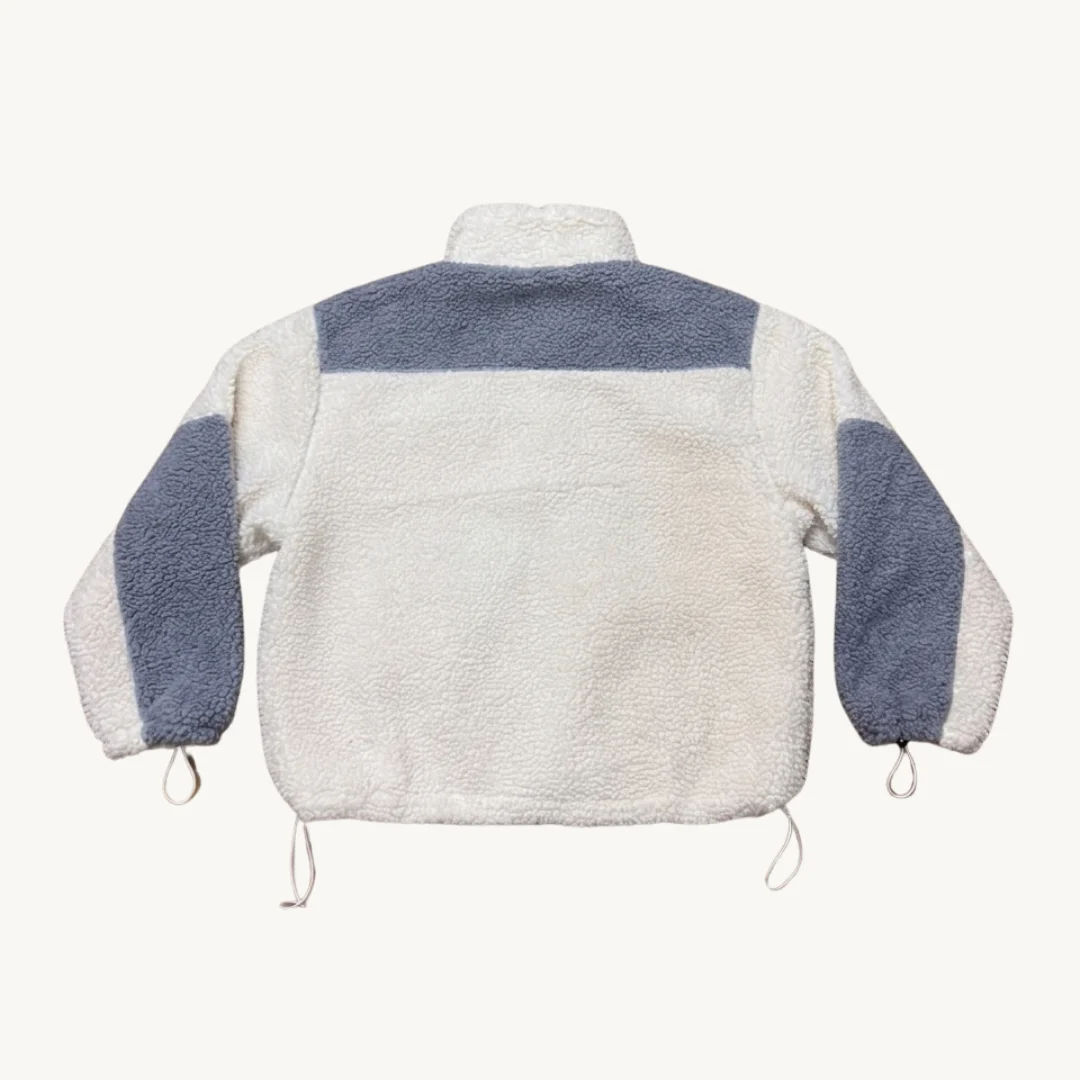 Chaqueta Sherpa Champion "Frost Block" - Blanco Crema y Gris Ártico