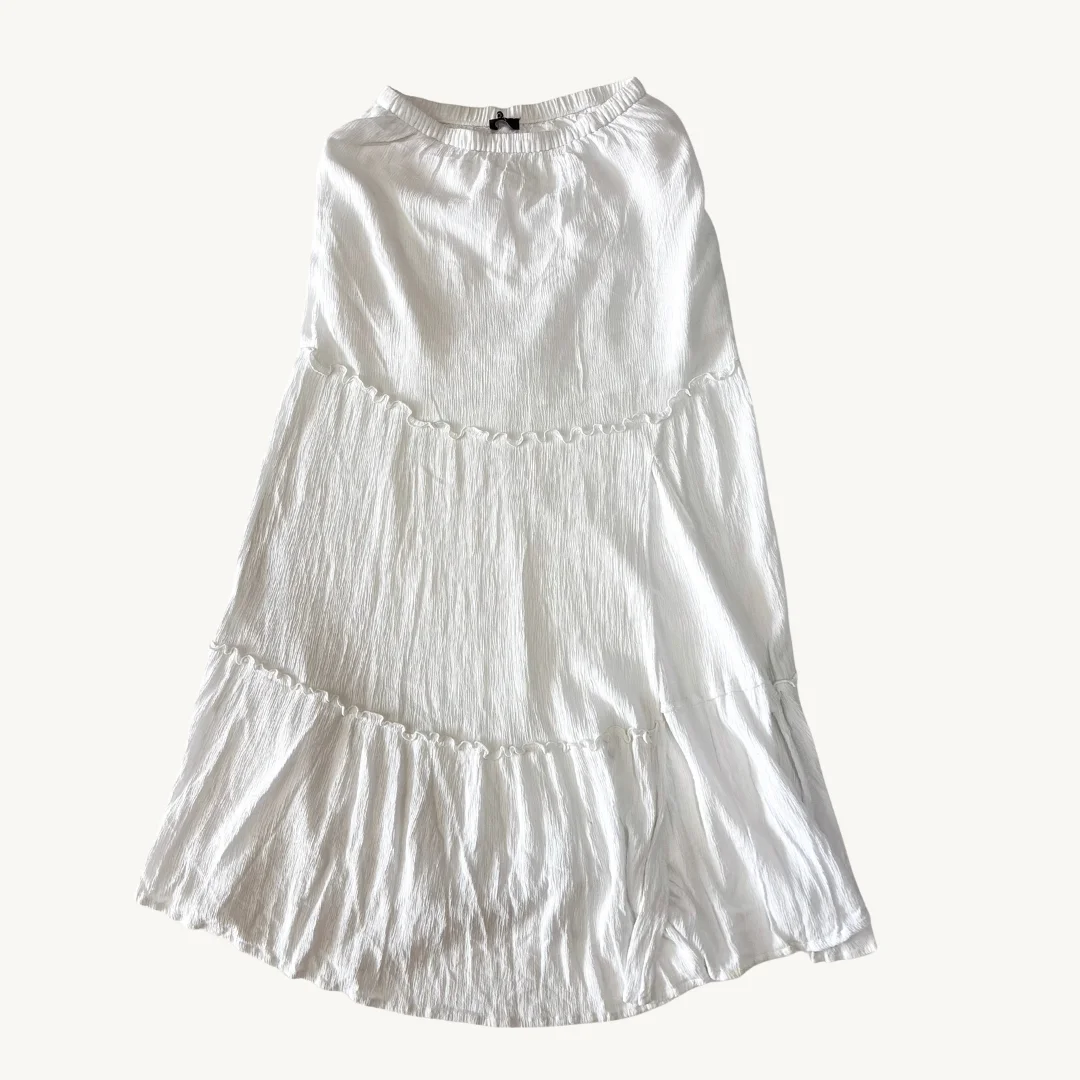Falda Larga C&A - Blanco