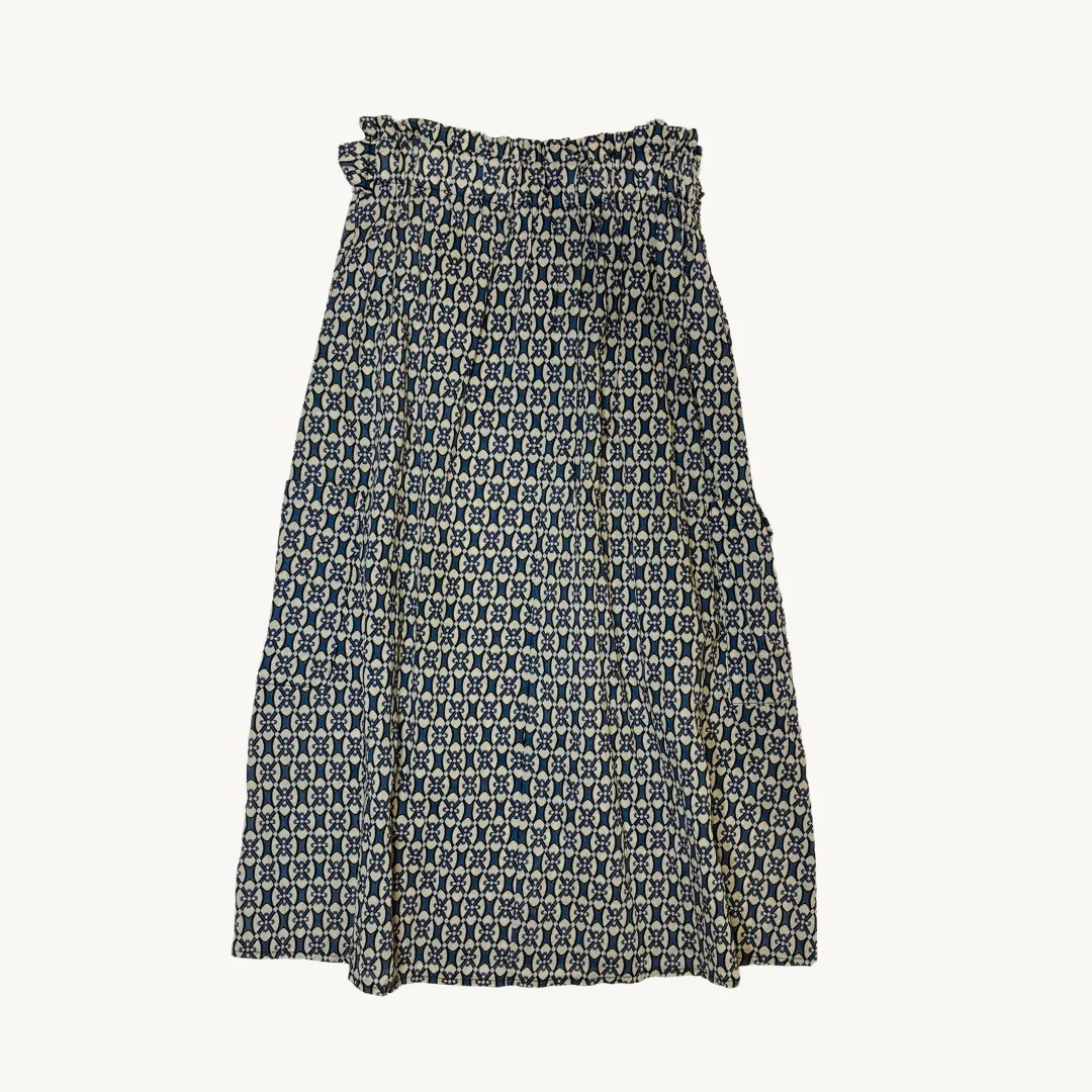 Falda Larga Estampada - Diseño Geométrico Retro