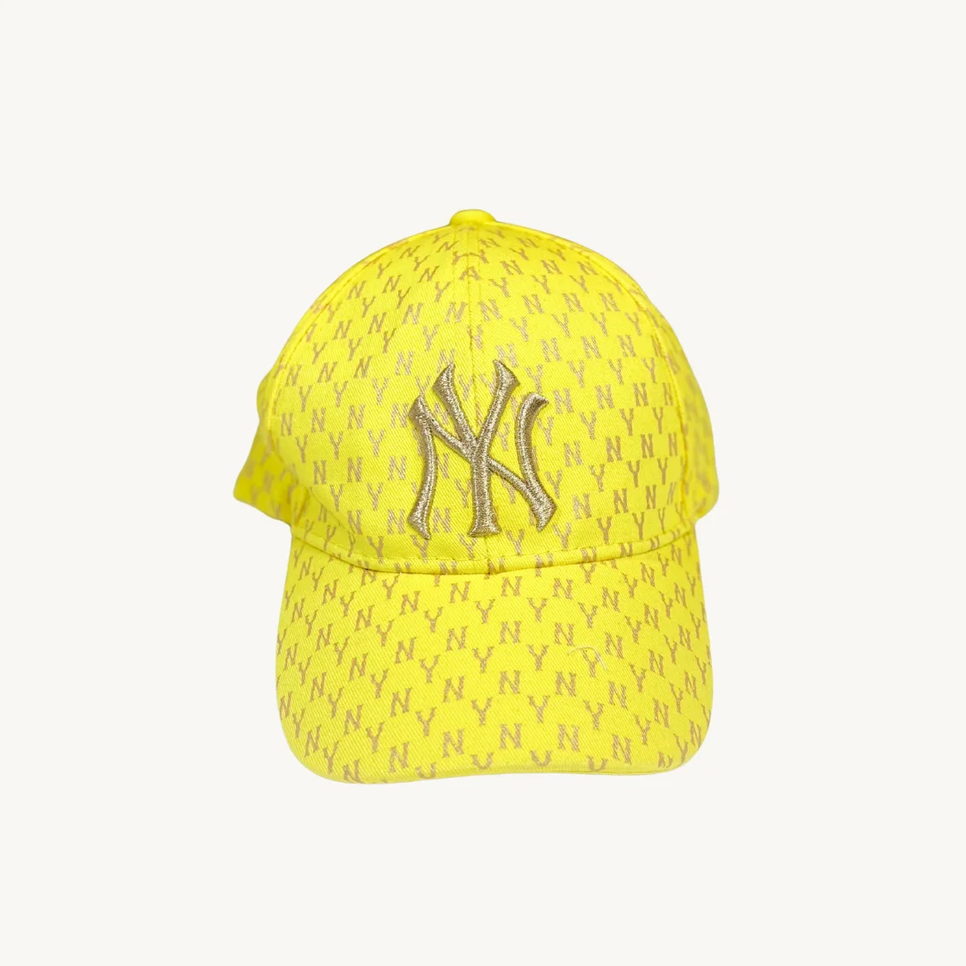 Gorra MLB New York Yankees Monograma Neón Amarillo Edición Statement
