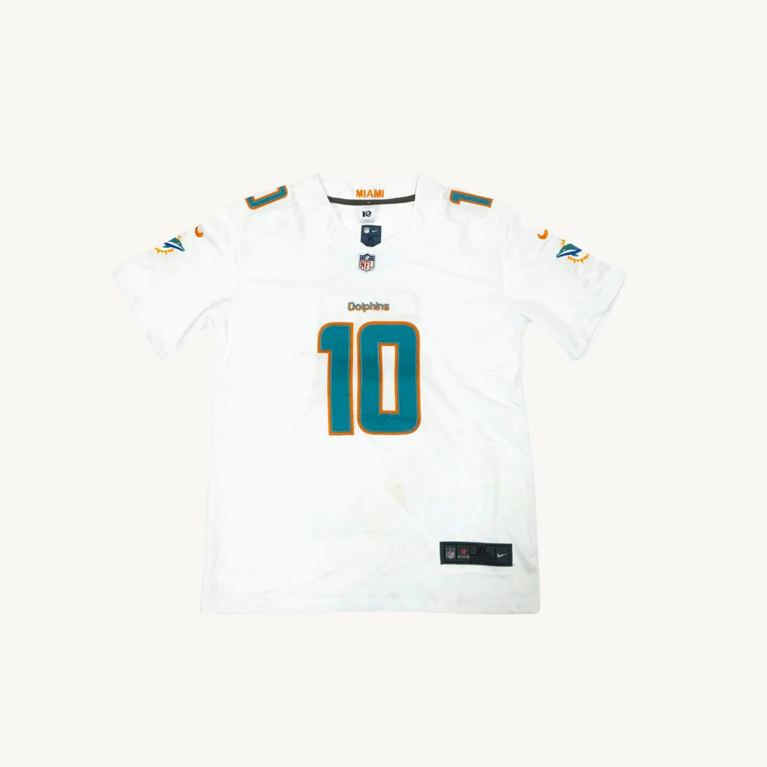 Jersey de Futbol Americano Miami Dolphins Tyreek Hill 10 Nike Blanco