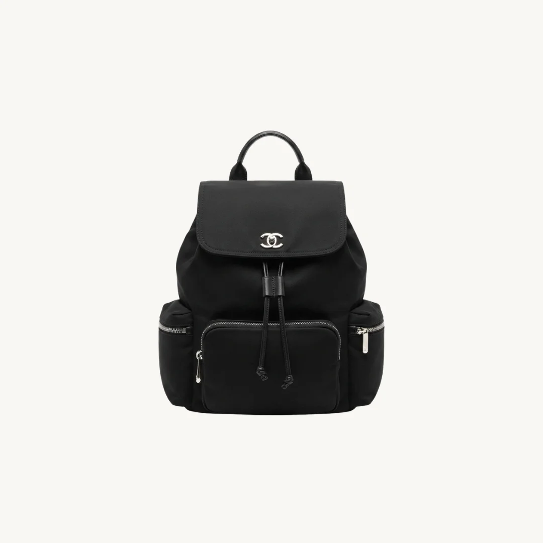 Mochila Chanel Neo Urban en Nailon y Cuero Negro