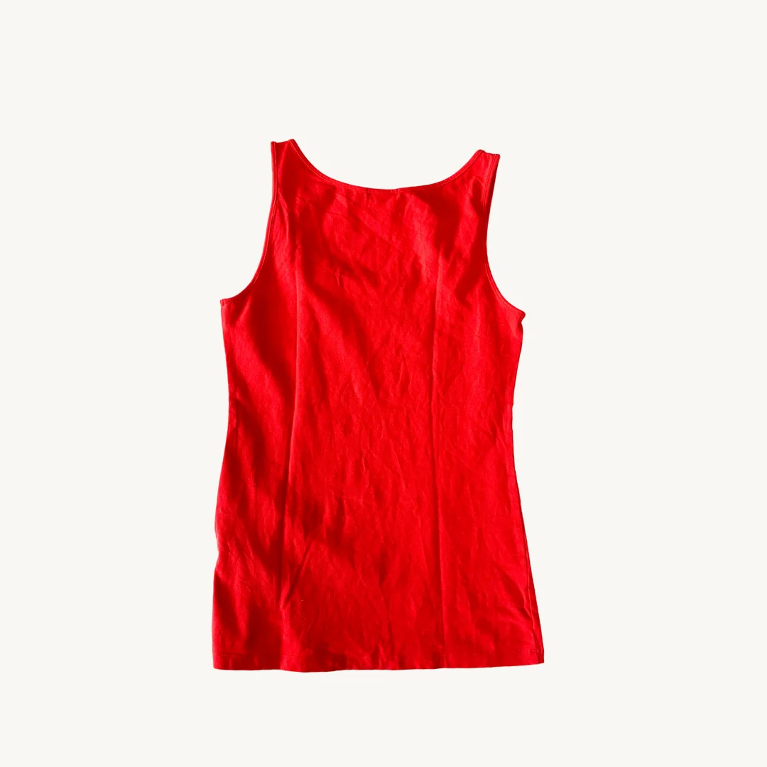 Polera de Tirantes H&M - Rojo Vibrante