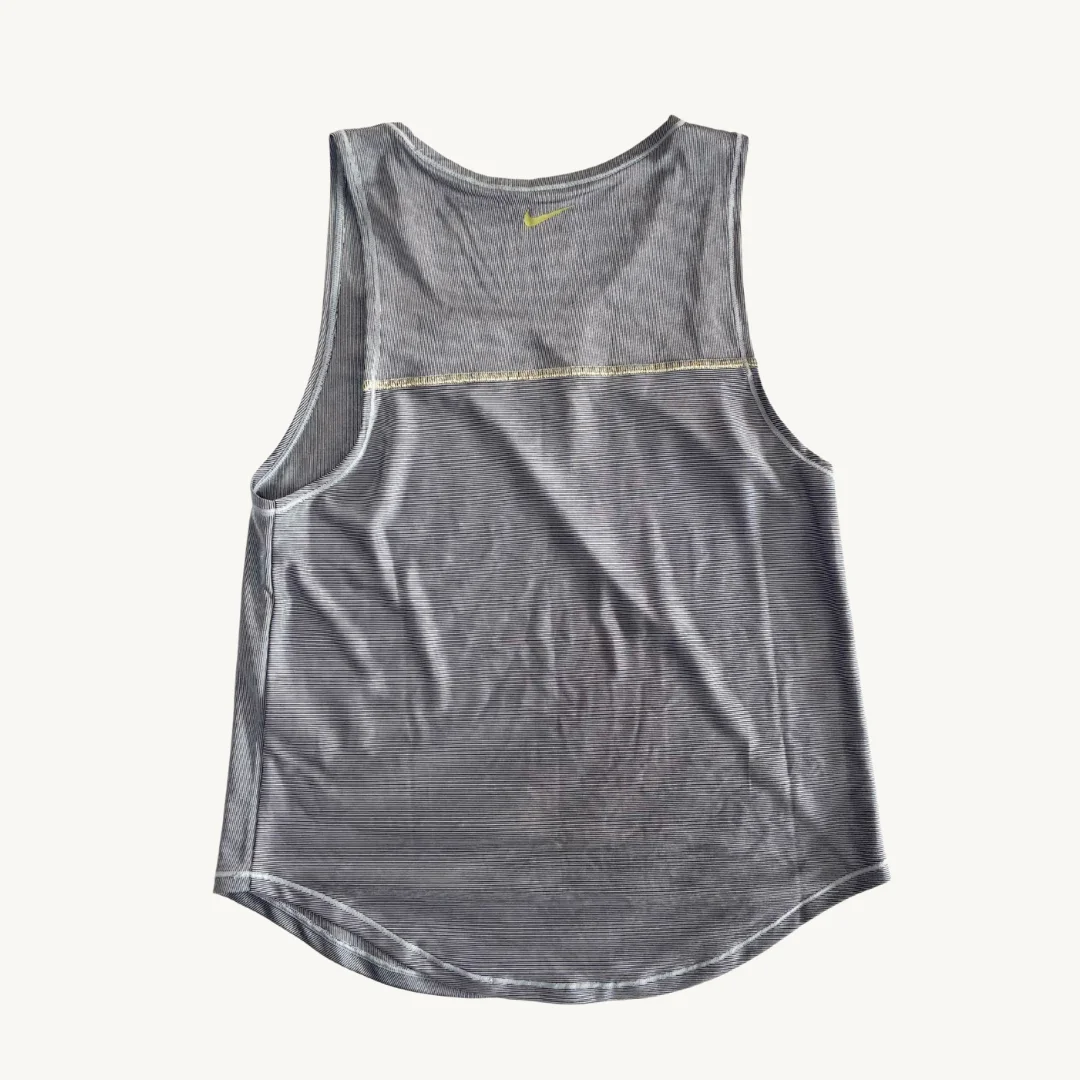 Polera Nike Running Dri-FIT - Gris con Rayas