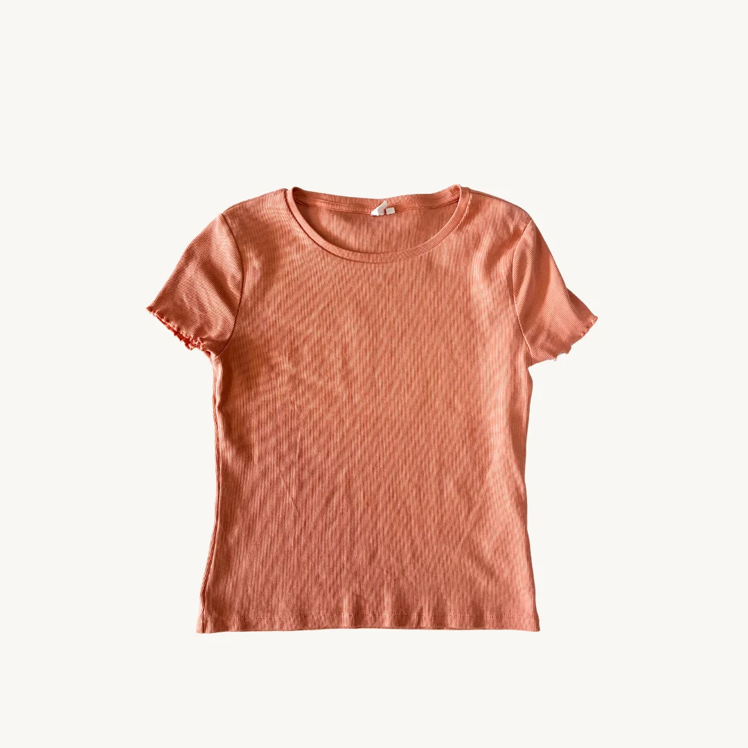 Polera Rib QS - Tono Durazno Pastel