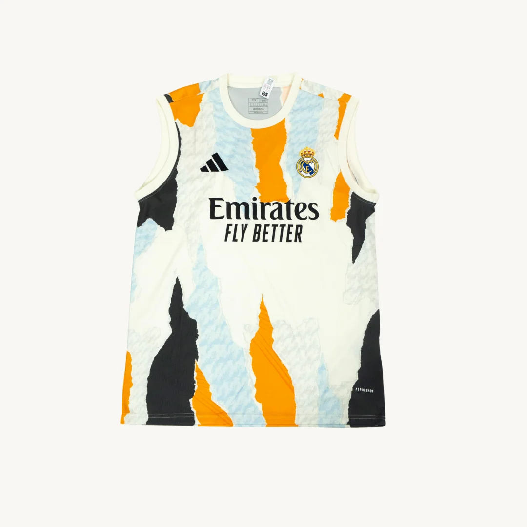 Polera sin Mangas de Entrenamiento Real Madrid Adidas Multicolor