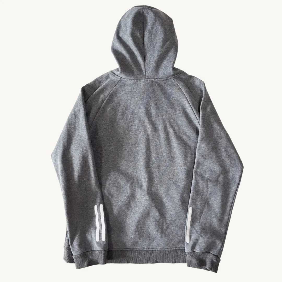 Poleron Adidas Essentials 3-Stripes Gris Melange