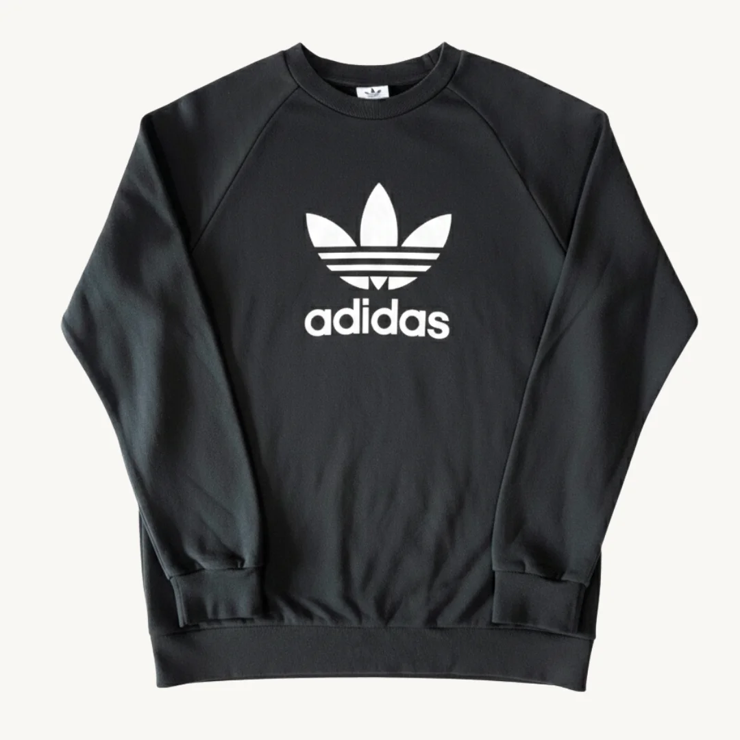 Poleron Adidas Originals Trefoil Crewneck Negro