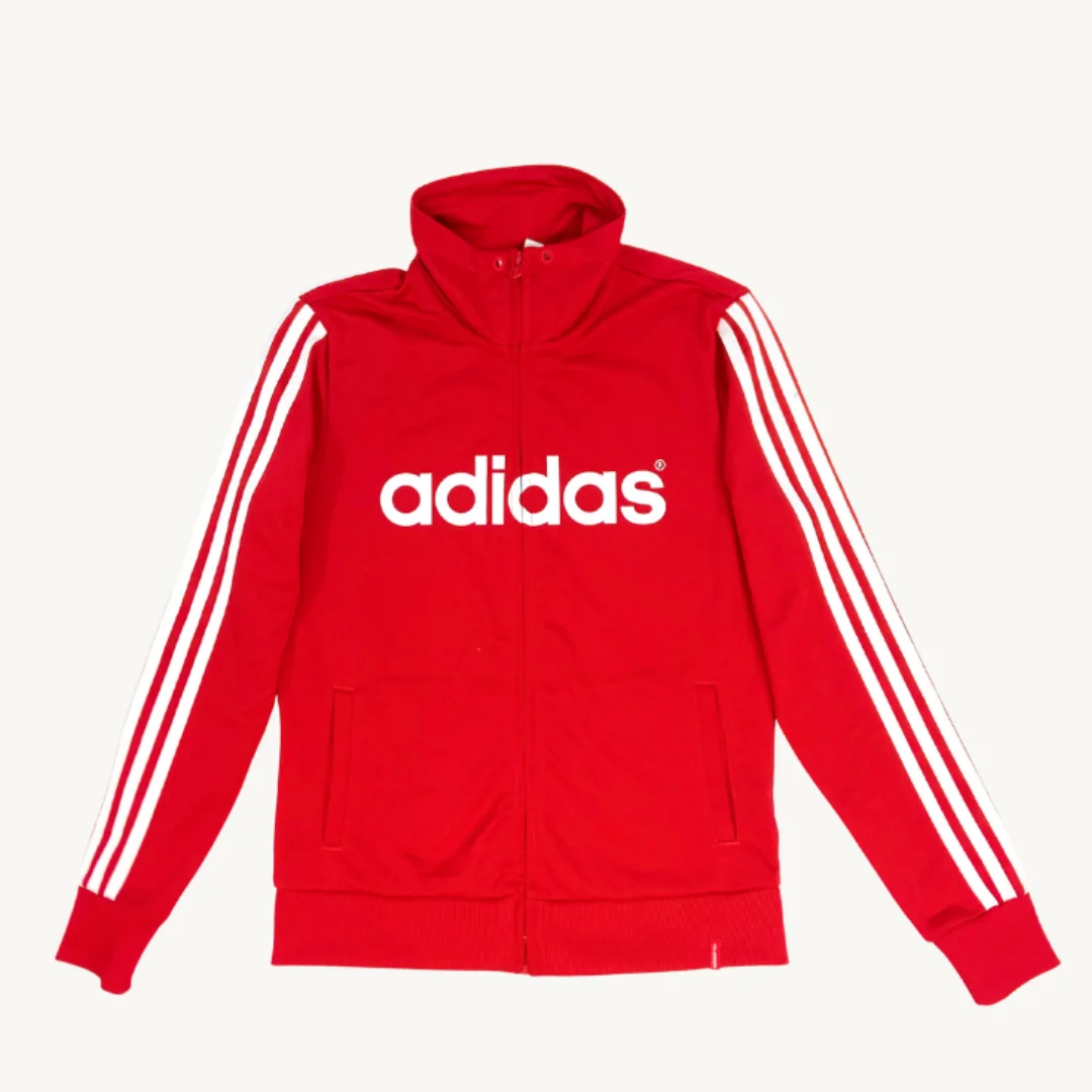 Poleron Adidas Rojo sin gorro