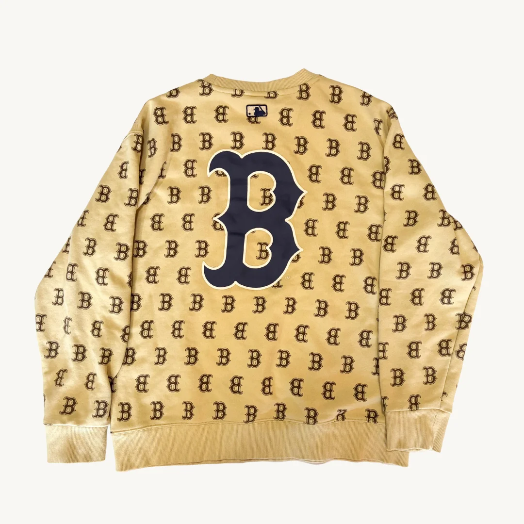 Poleron MLB Boston Red Sox Monogram Beige