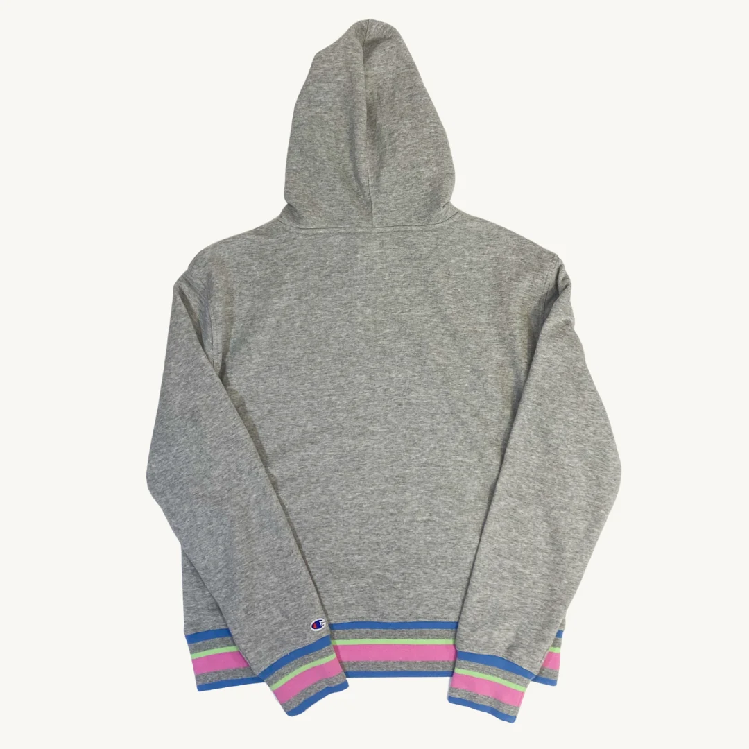 Poleron Champion gris con rosado