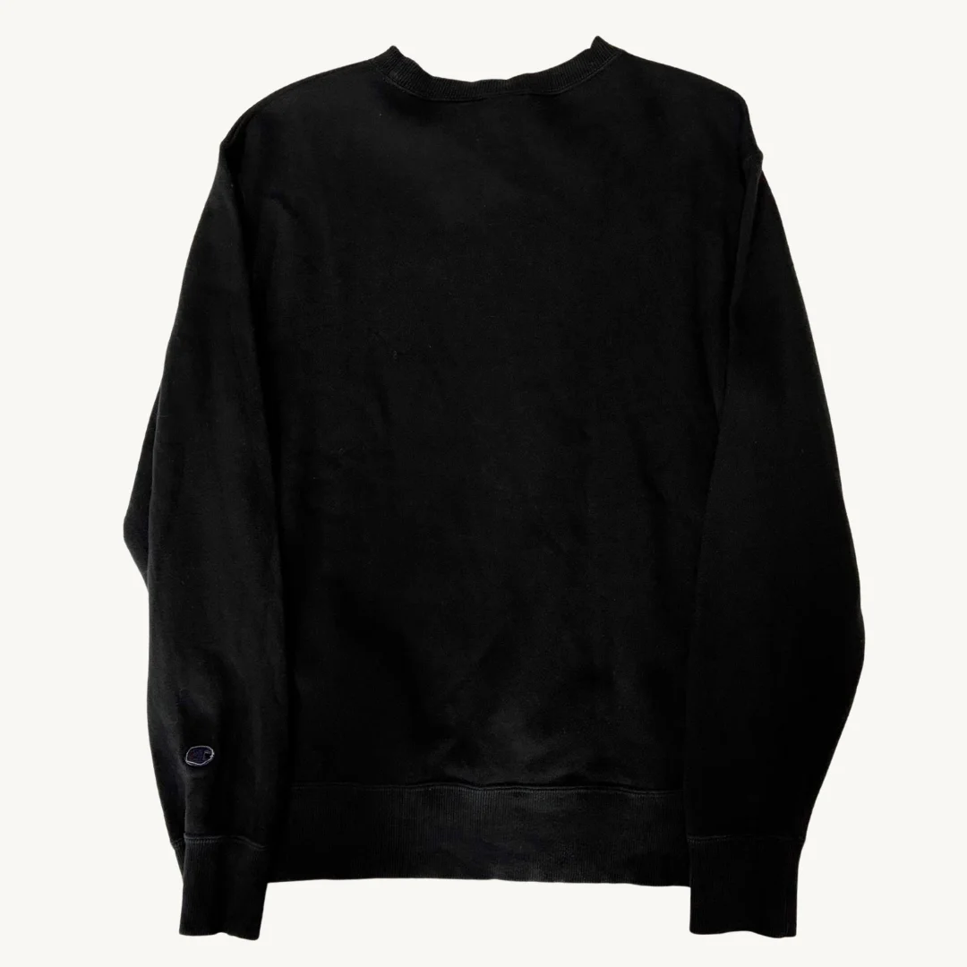 Poleron Champion Negro sin Gorro