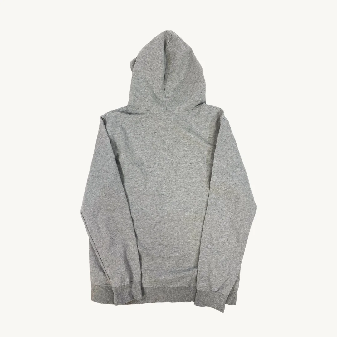 Poleron con Capucha Adidas Originals Gris Trefoil Logo Grande