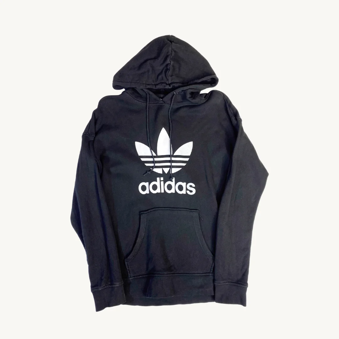 Poleron con Capucha Adidas Originals Trefoil en Negro