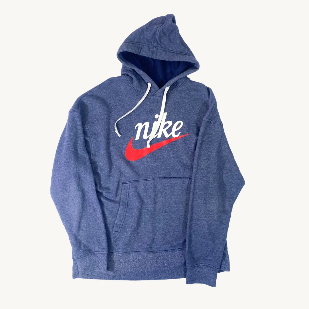 Poleron con Capucha Nike Vintage Logo Azul