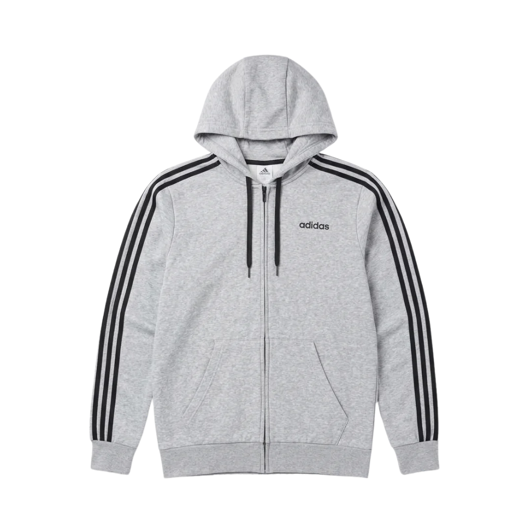 Polerón con Gorro Adidas Gris Essentials
