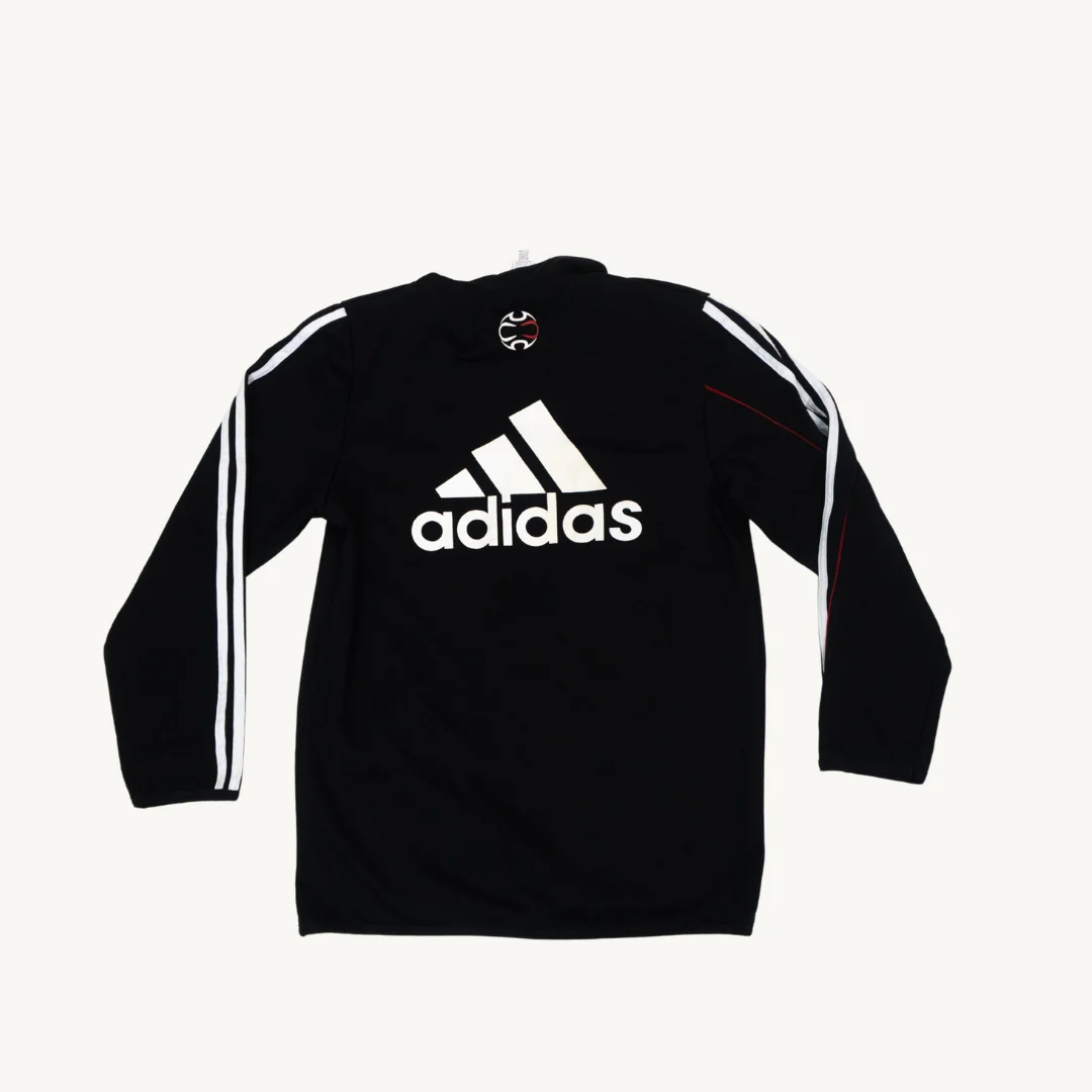 Poleron de Entrenamiento AC Milan un Cuarto de Cierre Adidas Negro