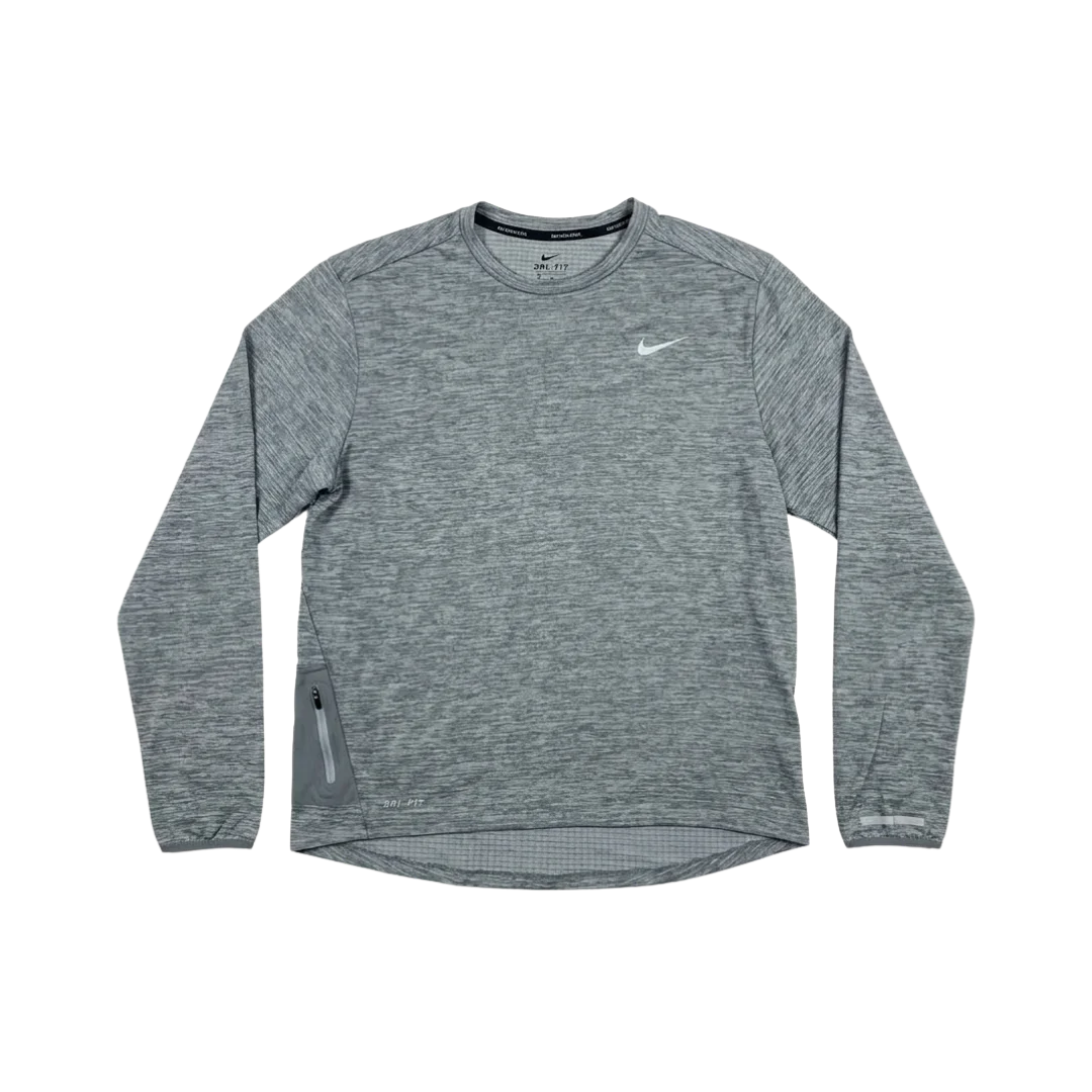 Polerón de Running Nike Gris