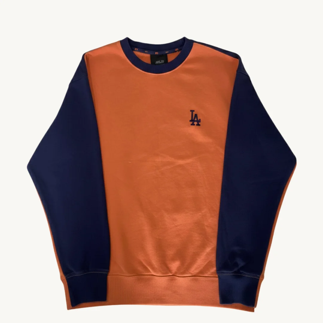 Poleron MLB Salmon y Azul