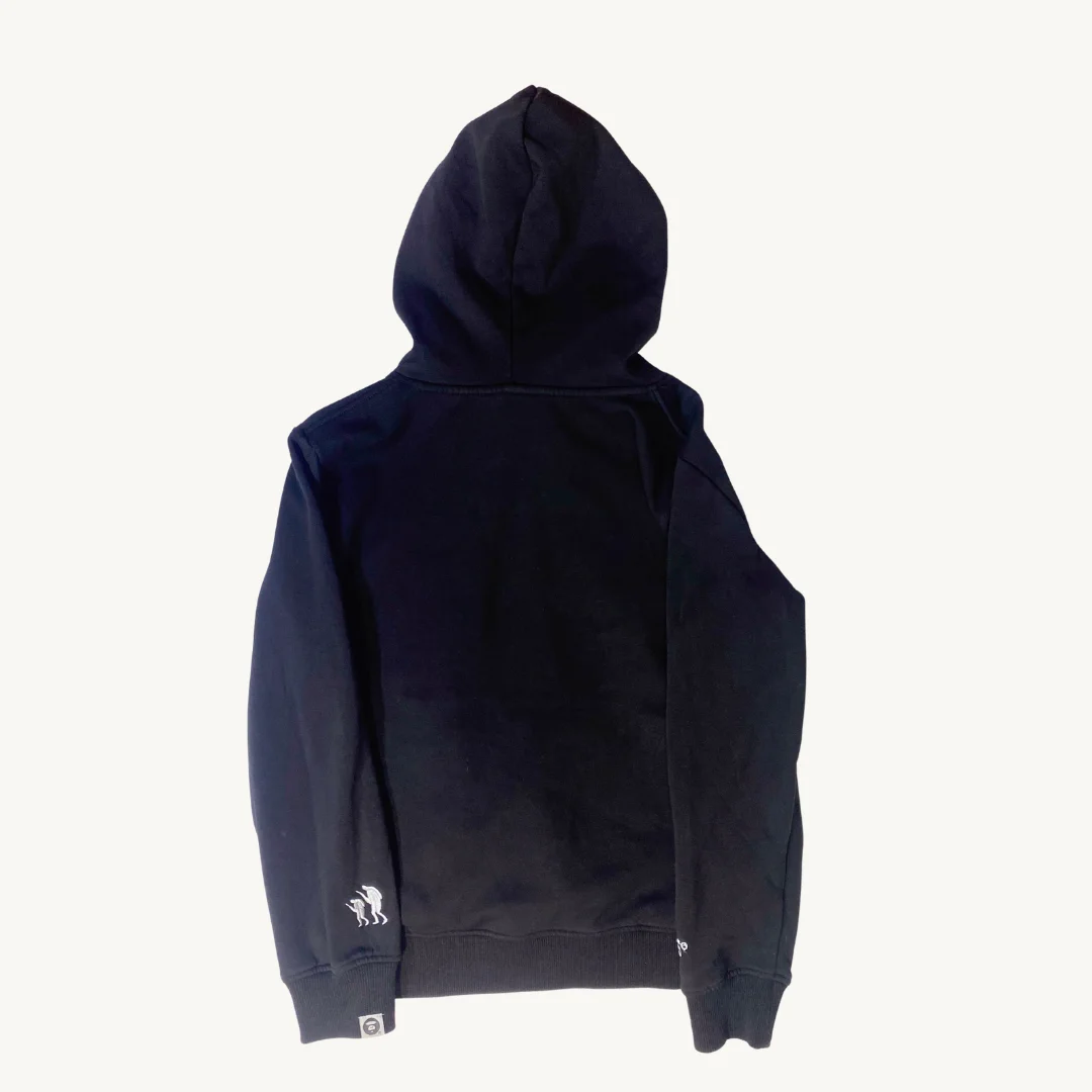 Poleron Negro con Capucha Logo BAPE