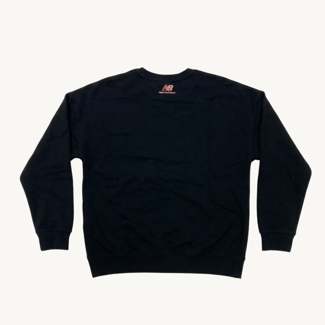 Poleron New Balance Essentials Stacked Logo - Negro — foto 2