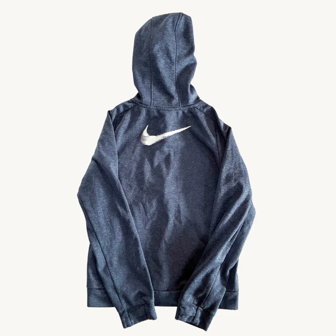 Polerón Nike Full-Zip con Capucha - Gris Azulado