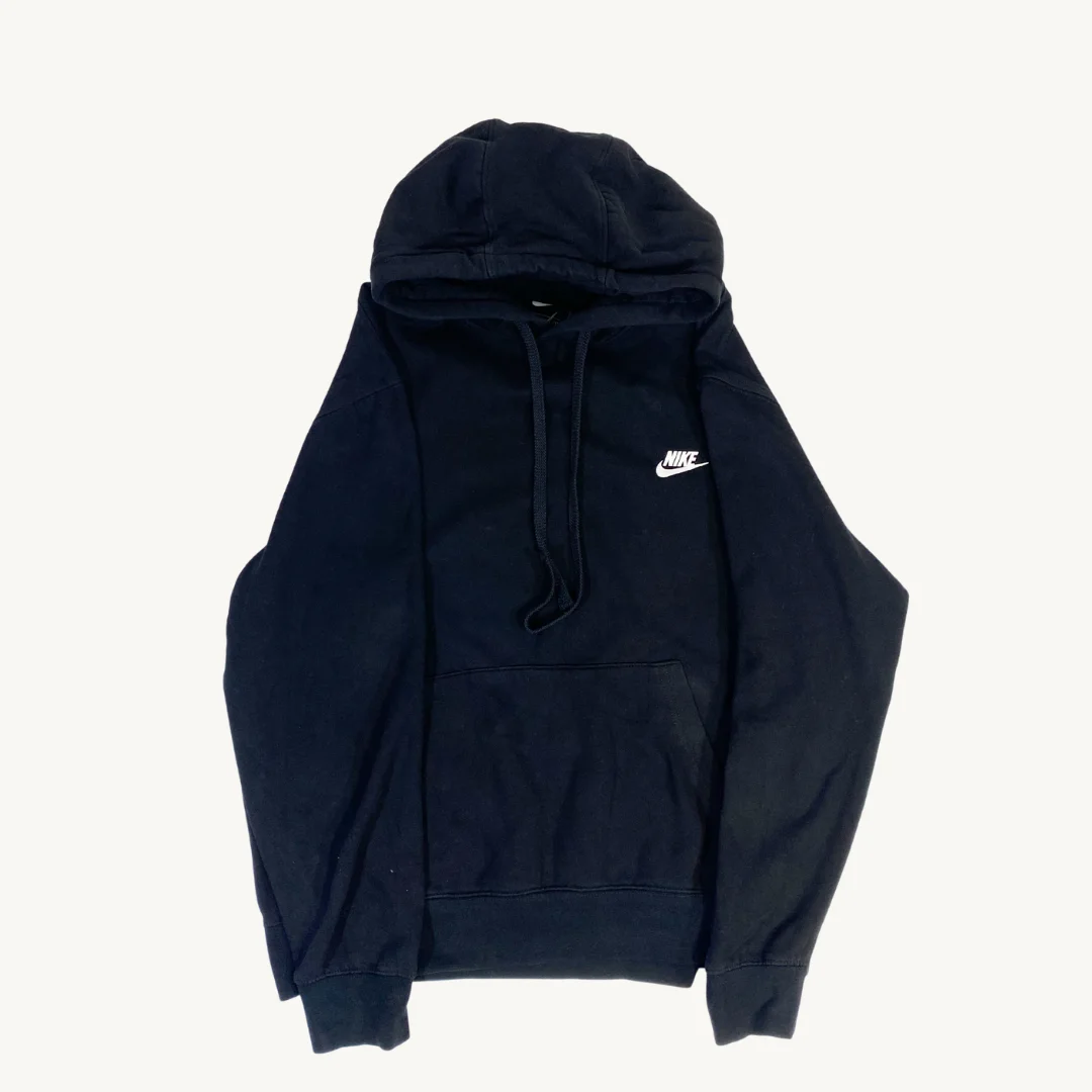 Poleron Nike negro con gorro