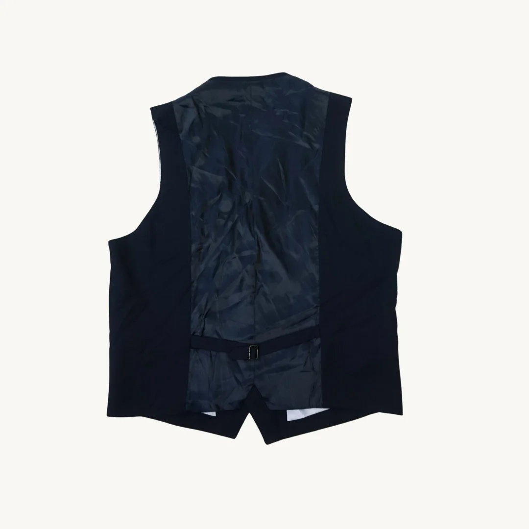 Chaleco Sastrero Gilet Azul Marino de Lana — foto 2
