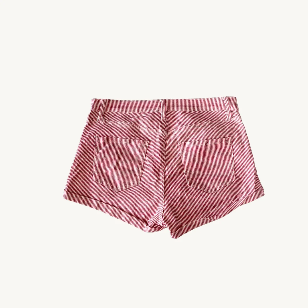 Short H&M de Rayas - Rojo y Blanco