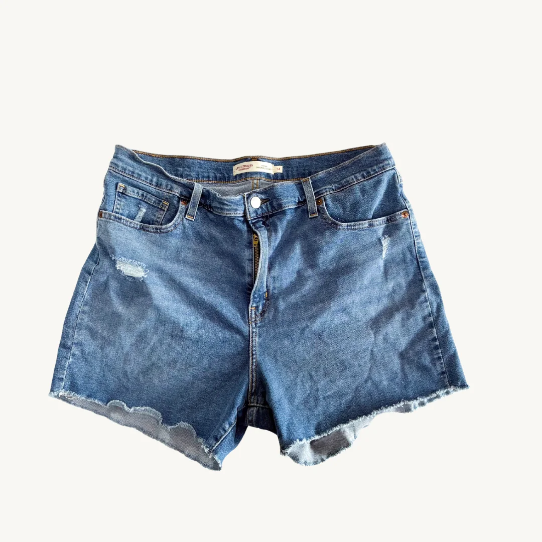 Shorts Levi's Denim - Estilo Desgastado