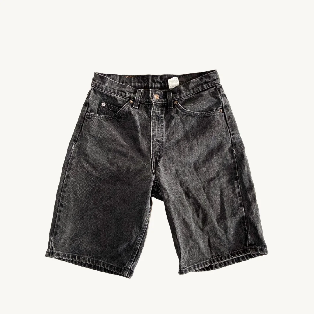 Shorts Levi's Denim Gris Lavado - Corte Bermuda