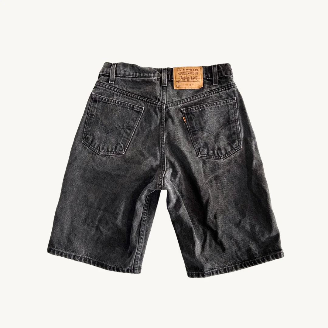 Shorts Levi's Denim Gris Lavado - Corte Bermuda