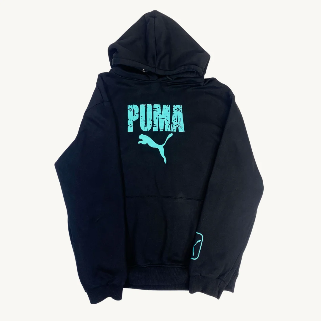 Poleron con Gorro Puma Logo Neón