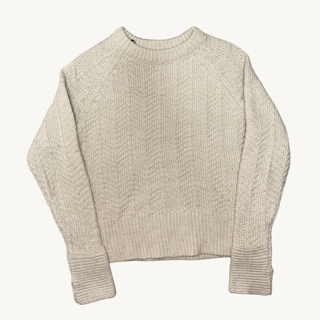 Suéter H&M de Punto Trenzado - Gris Clásico