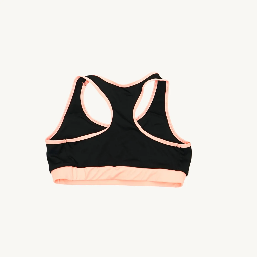 Top Deportivo Racerback Bicolor Negro y Coral — foto 2